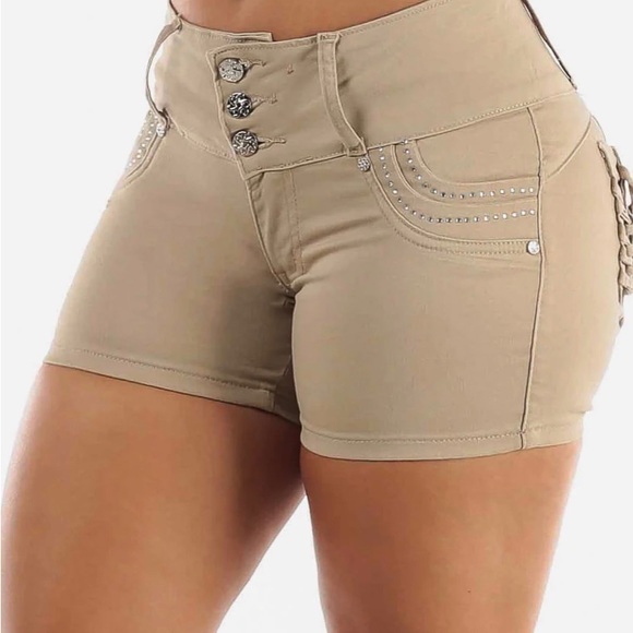 Khaki short  Butt Lift New Size 15 See chart - Picture 5 of 8
